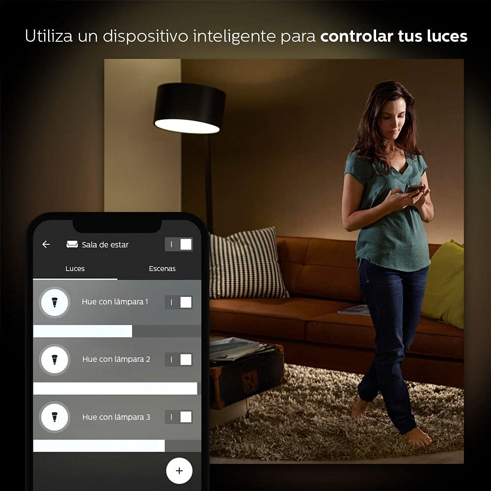 Philips Hue White Ambiance BR30 2-Pack 60W Equivalent Dimmable LED Smart Flood Light (Hue Hub Required, Works with Alexa, Homekit & more), Old Version