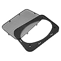 2X DRPSODAC for 4x6 Inch Speaker Grill Dust Cover ABS Decorative Circle Metal Mesh Protection Net Car Audio Accessories 162x112mm/6.38x4.41in