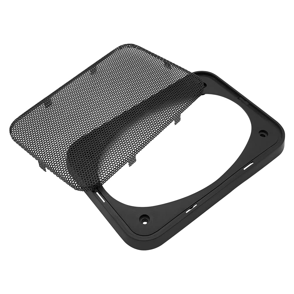 2X DRPSODAC for 4x6 Inch Speaker Grill Dust Cover ABS Decorative Circle Metal Mesh Protection Net Car Audio Accessories 162x112mm/6.38x4.41in