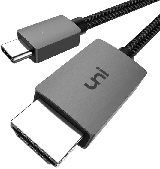 uni USB C to HDMI Cable, [4K, High-Speed] USB Type C to HDMI Cable for Home Office, [Thunderbolt 3/4 Compatible] with Chromebook, MacBook Pro/Air