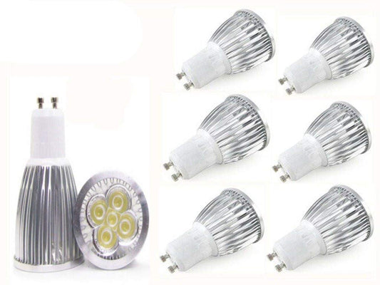 GU10 LED Light Bulb 6 Pack 5 Watt MR16 GU10 LED Light 5W Spotlight Bulbs for Track Lighting Recessed Lighting,110V,6000K Daylight