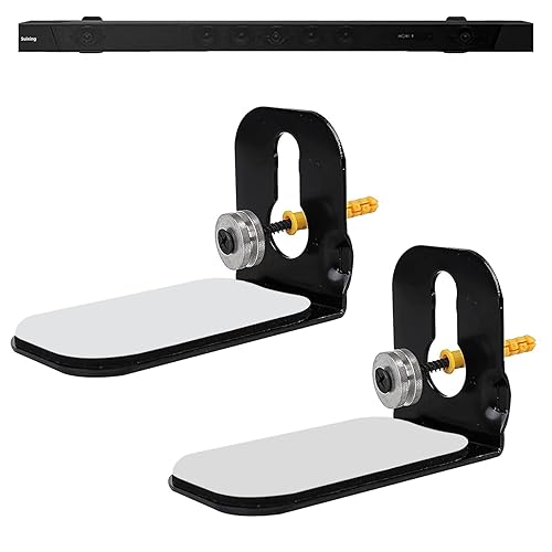 Suixing Sound Bar Mounts Universal Wall Mount Kit Mounting Bracket Compatible Most of Soundbars Wall Mount Brackets with Hardware Kit