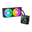 Thermaltake TH240-S V3 ARGB CPU Liquid Cooler; Intel/AMD; 1x240mm 500~2500rpm Single Frame ARGB Fan; 3.95" Segment Code LCD; Rotatable Pump Head; TT