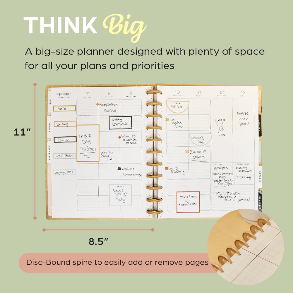 Happy Planner Disc-Bound Planner July 2026-June 2027, Big Size