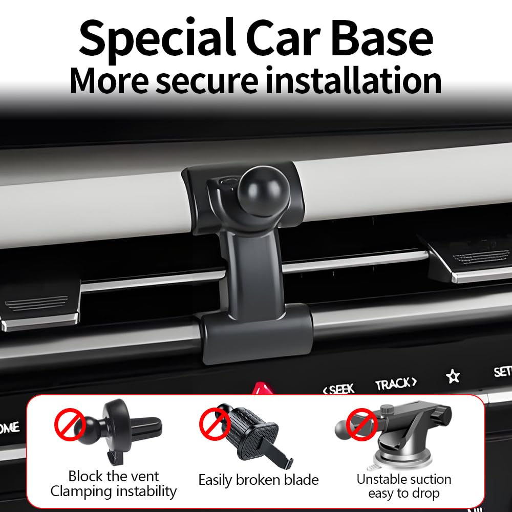 Car Magnetic Phone Mount for Hyundai Tucson 2025 2026 and Hyundai Santa Cruz 2025 2026 Auto Interior Accessories Best Cellphone Holder Fast 15W