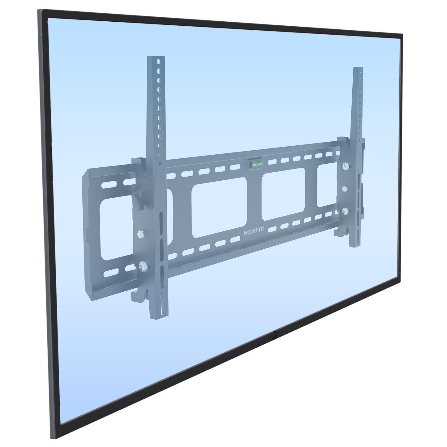 Mount-It! Heavy-Duty TV Wall Mount for 65-90 Inch TVs | Tilt TV Wall Mount Holds 220 lbs | Low-Profile Tilting Bracket Design, 800x600mm VESA | Secure