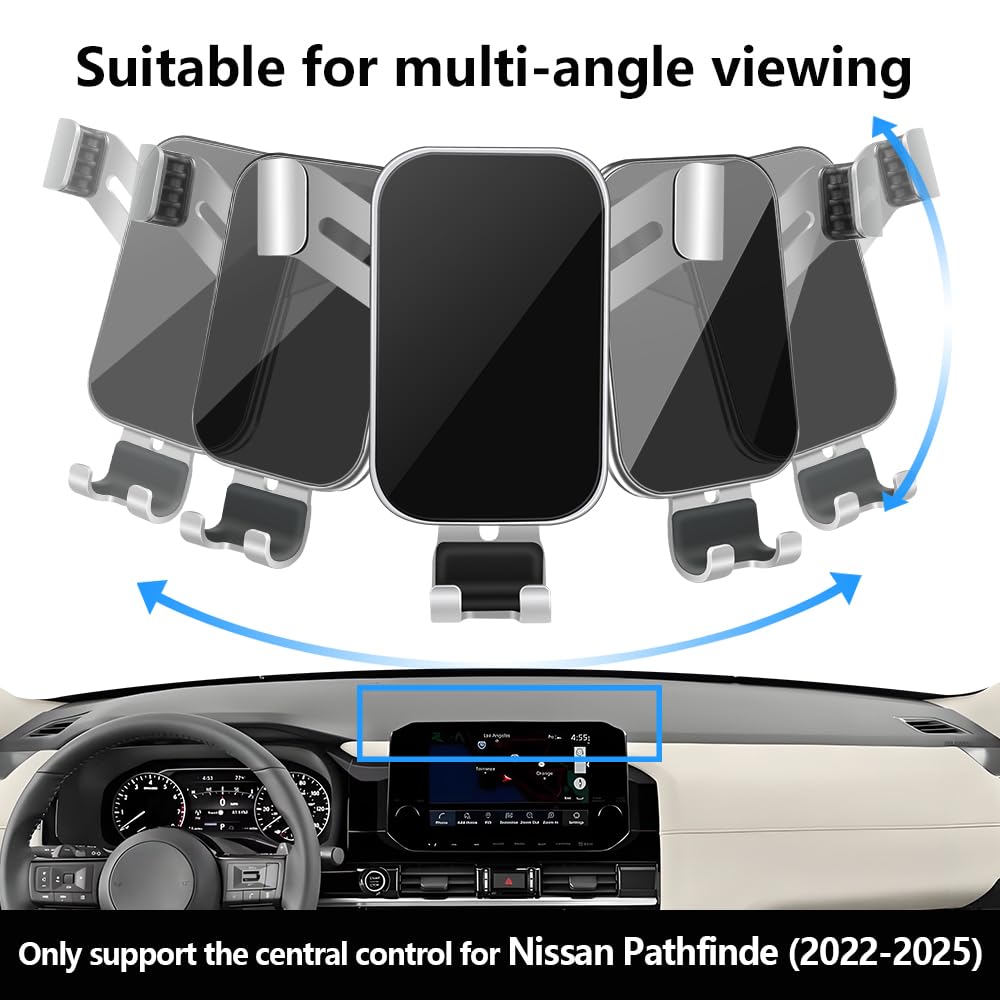 Car Phone Holder Center Console Organizer Tray for Nissan Pathfinder 2022 2023 2024 2025 [Not for 2026]Auto Interior Accessories Best Cell Phones