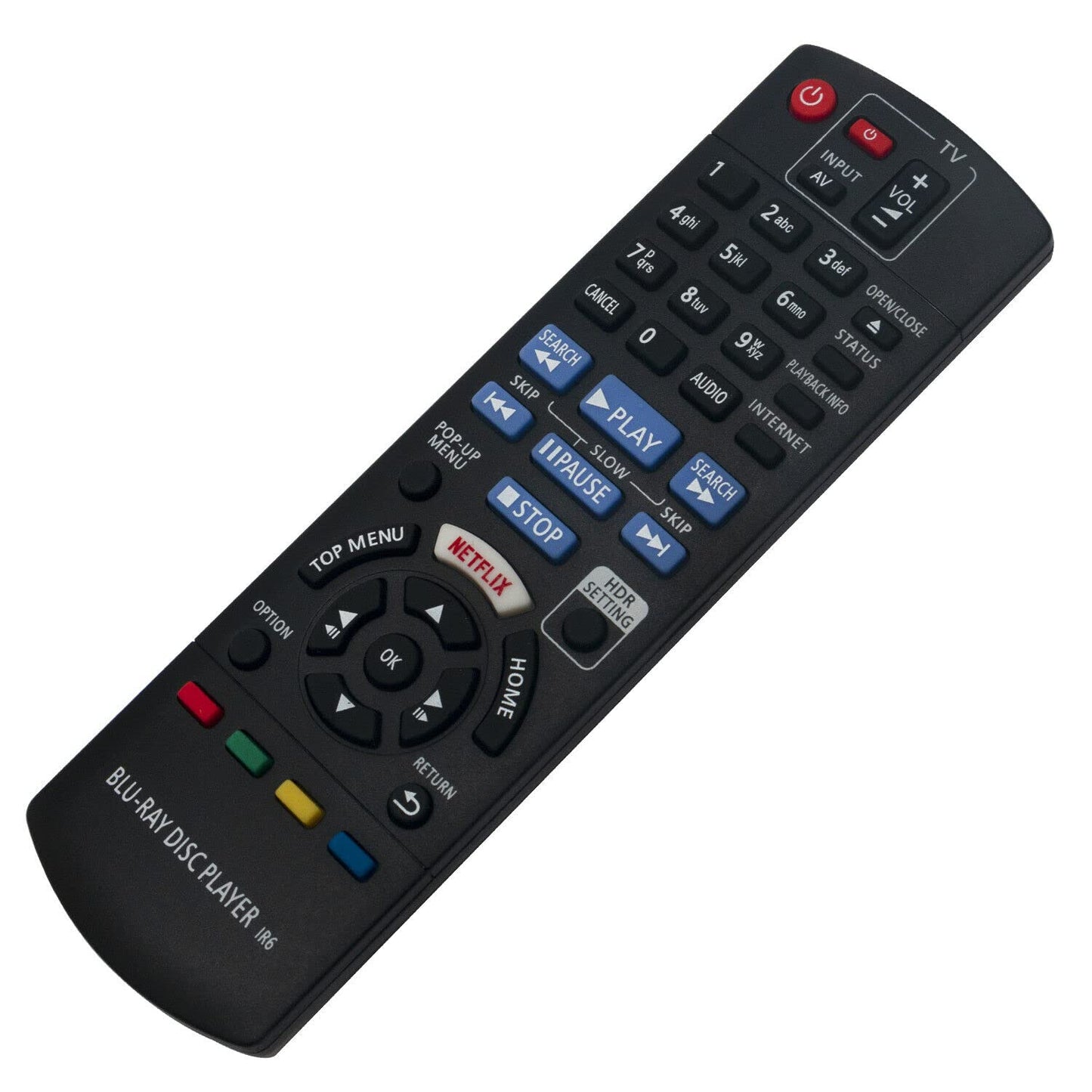 Replacement Remote Control Controller for Panasonic DP-UB420 DP-UB420-K Streaming 4K Blu Ray Player