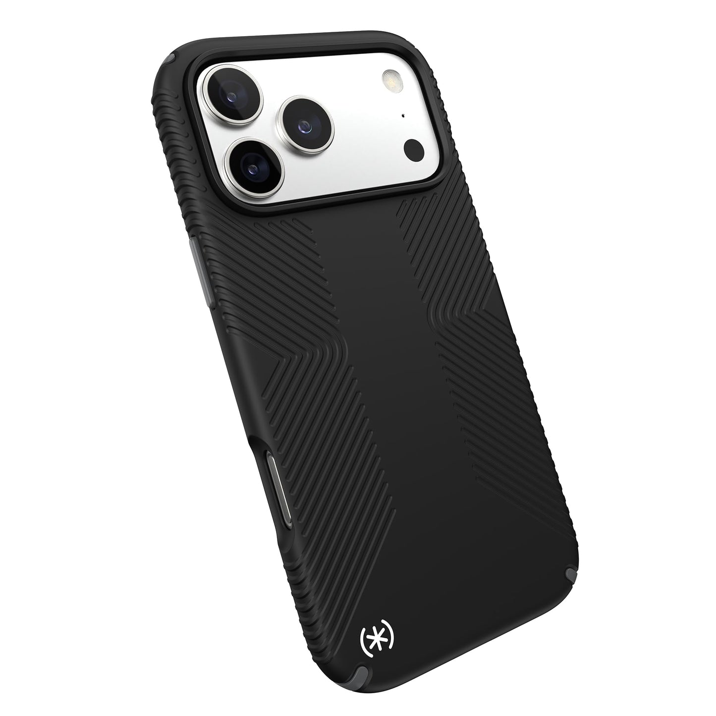 Speck PRESIDIO2 Grip for iPhone 17 Pro Max Case, MagSafe-Compatible, Slim Protective Case, Black/Slate Grey/White