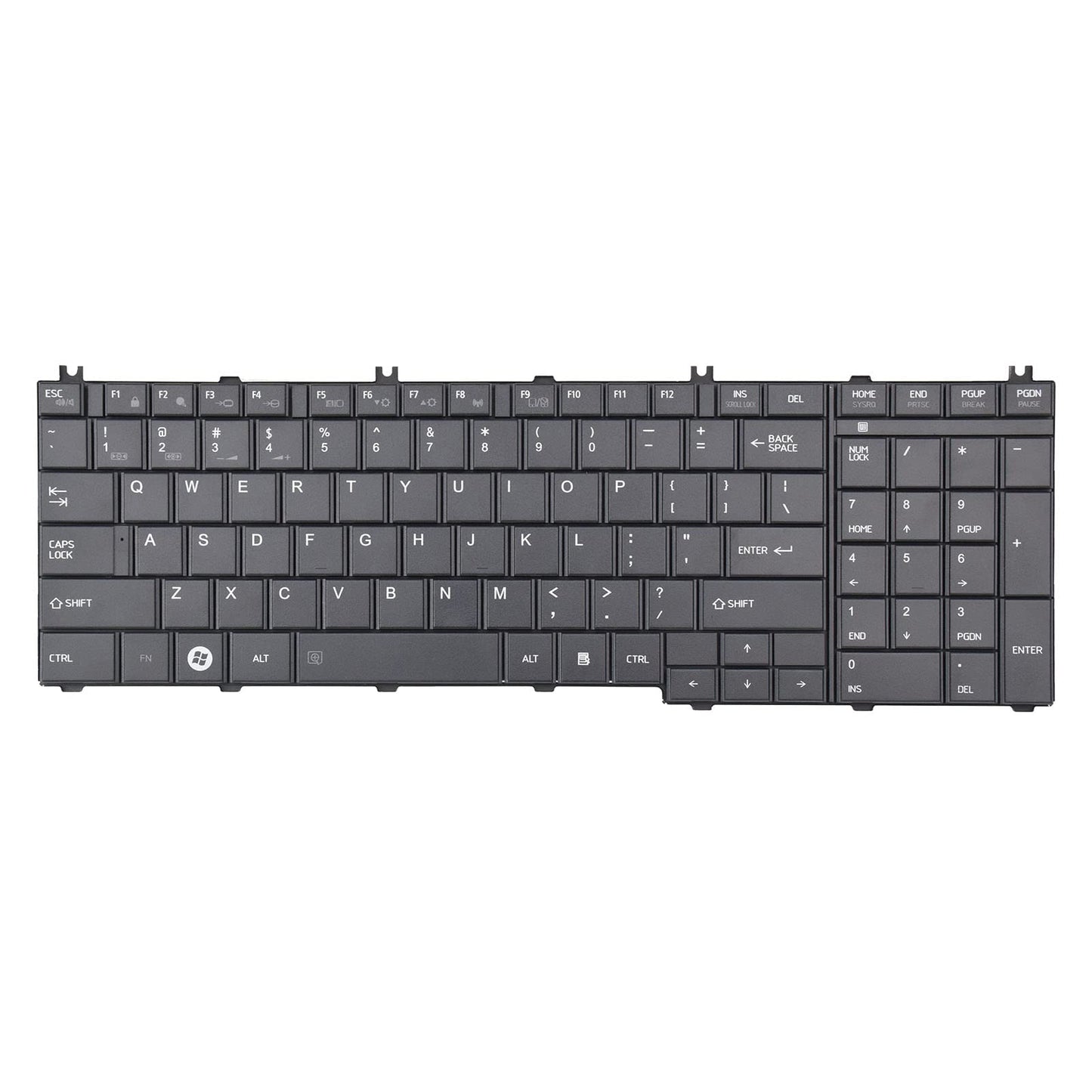 SUNMALL C655 Keyboard Compatible with Toshiba Satellite, Keyboard Replacement Compatible with Toshiba Satellite C655 L655 C755 L755 Series Laptop