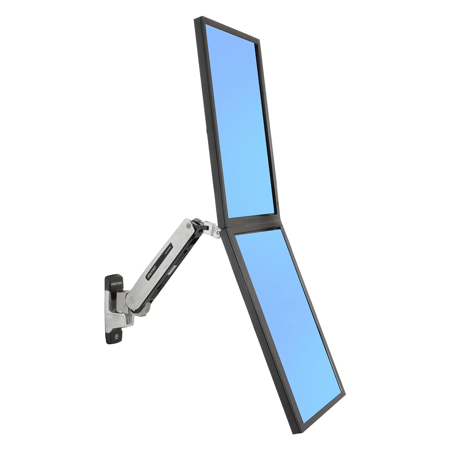 Ergotron - Dual Monitor and Handle Kit - for 2 Monitors Up to 26 Inches, 0 to 18 lbs Each - Add-on for Interactive Arm HD and VHD
