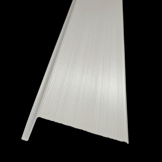 Fluorolite Under Cabinet Light Diffuser Replacement Lens Cover | White Ribbed Acrylic | Fits Fluorescent or LED Fixtures |Choose Style and Lenght |