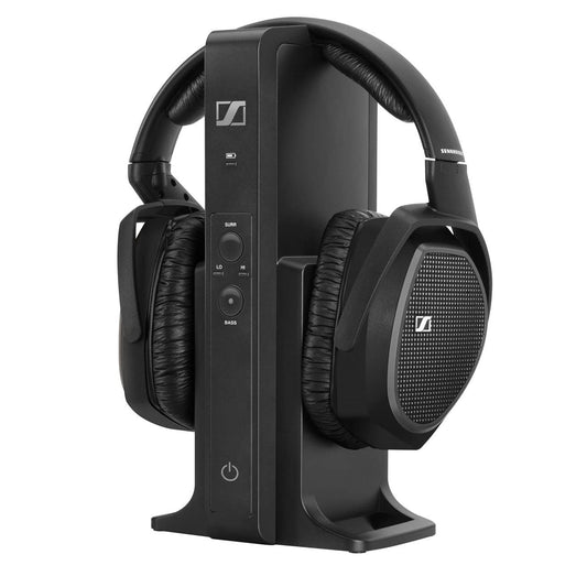 Sennheiser RS 175 RF Wireless Headphones for TV System with Bass Boost and Surround Sound Modes, Compact and Ergonomic, Wireless TV Listening, Black
