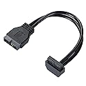 MZHOU SATA USB Extension Cable USB 3.0 Motherboard Front 19 Pin Male to Female Extension Cable High Speed Connection (The Interface Faces Outward)