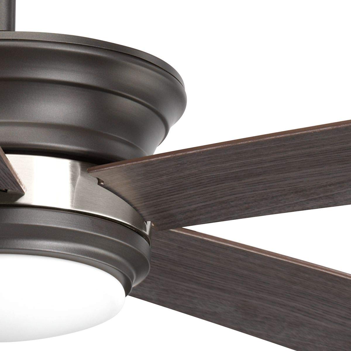 Progress Lighting Harranvale Collection 54" 5 Blade Fan w/LED Light, Black