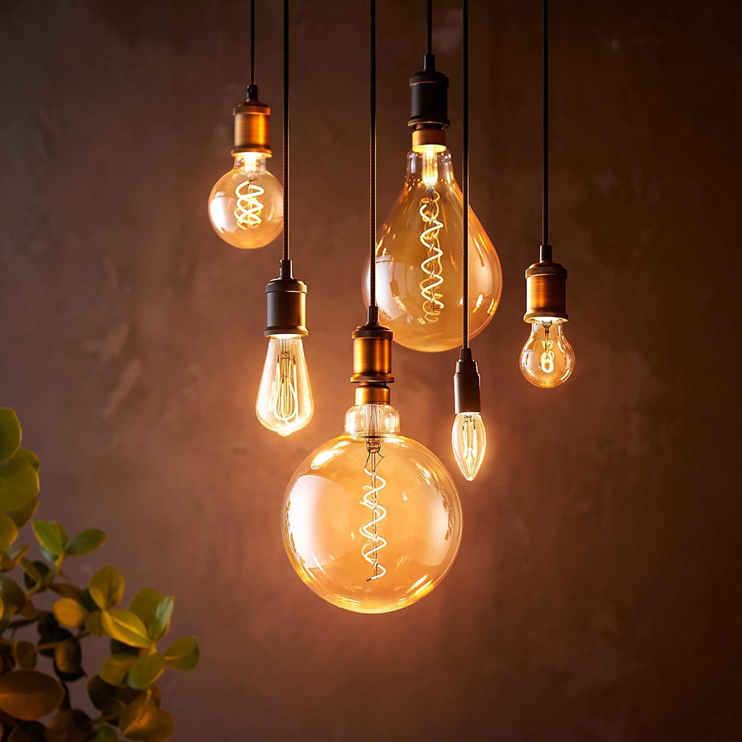 Philips 25-Watt Equivalent A15 Spiral Filament Dimmable E26 Vintage Edison LED Light Bulb EyeComfort 2000K Amber (1-Pack) 565655