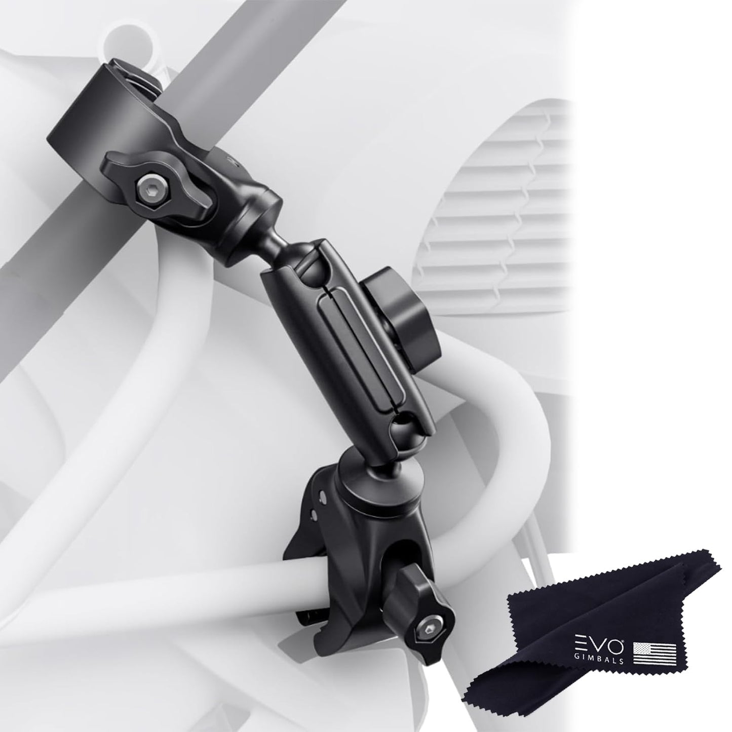 Insta360 Motorcycle Selfie Stick Support Clamp, Compatibale X5/X4/X3/X2, GO Ultra/GO 3S/GO 3/GO 2, Ace/ACE PRO 2, ONE RS (Twin/4K)/ONE R