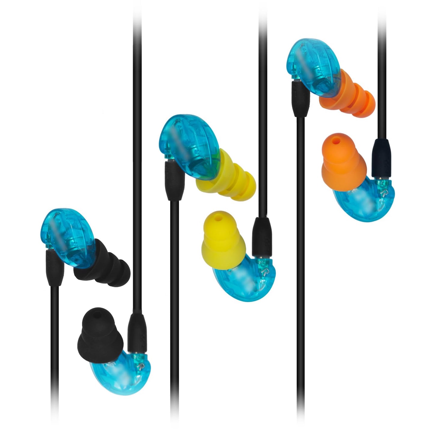 Klowcok Silicone Ear Tips Replacement for Shure SE215 PRO SE425 SE535 SE846 Aonic4 Aonic5 Earphones, Triple Flange Earbuds Tips 8 Pairs