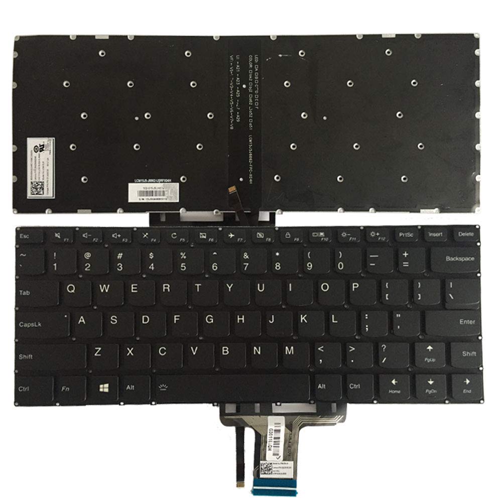 New Laptop Replacement Keyboard Fit Lenovo Yoga 710-14IKB 710-14ISK 710-15IKB 710-15ISK US Layout (with Backlight)
