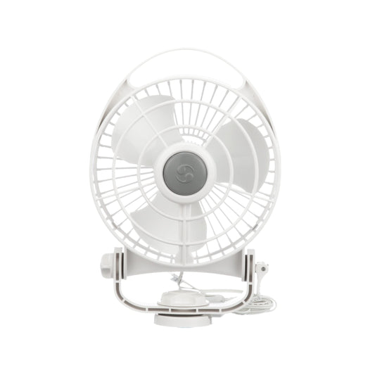 Caframo Marine Bora. 12V Marine Fan. Direct Wire, Low Draw, 5000 Hour Motor Life. White, 6.5â€ x 3.0â€ x 9.5â€ (748CAWBX)