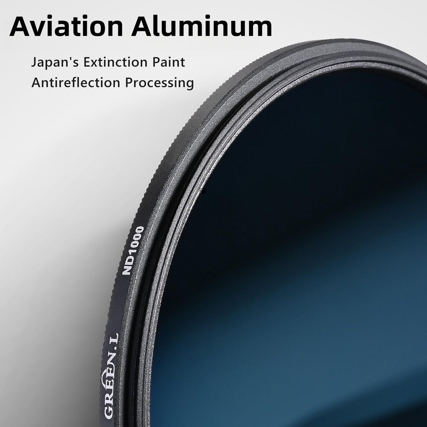 GREEN.L 46mm ND1000 Filter, Slim 10-Stop Fixed Neutral Density 46mm ND Filter for Long Exposure Photography