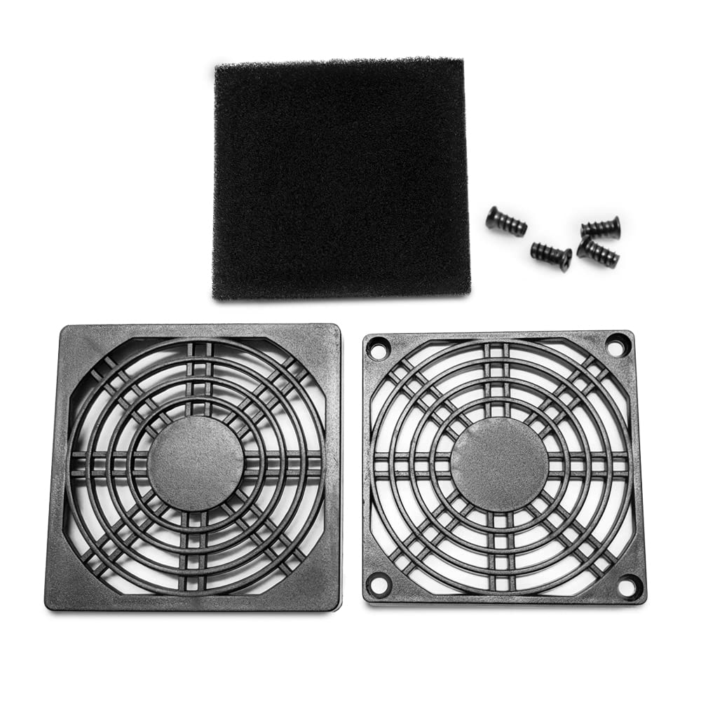 4 Pack of Filters with Fan Screws (80mm)