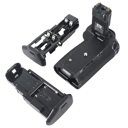 DSTE Pro BG-E14 Vertical Battery Grip Compatible with Canon EOS 70D 80D 90D SLR Digital Camera, Working with LP-E6 LP-E6N (Battery not Included)