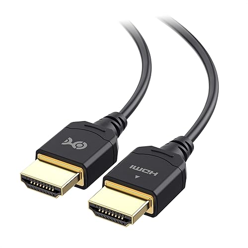 Cable Matters [Ultra High Speed HDMI Certified] 48Gbps Ultra Thin HDMI 2.1 Cable - 4.9ft, Supports [8K@60Hz, 4K@240Hz, HDR & Dolby Vision], Slim