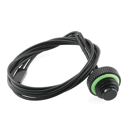 DGZZI Black 10K Temperature Water Stop Sealing Plugs G1/4 Water Cooling Plug with Dupont 2 Needle