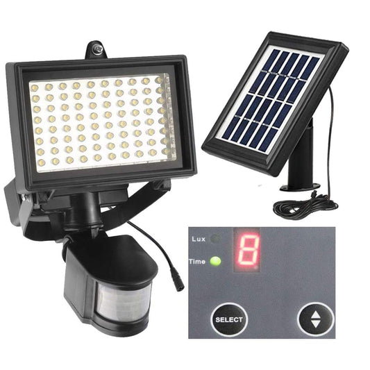 SUNLONG Solar Motion Lights Outdoor Waterproof Motion Sensor Outdoor Lights Digital Adjustable PIR Security Lighting for Front Door Patio Deck Pathway