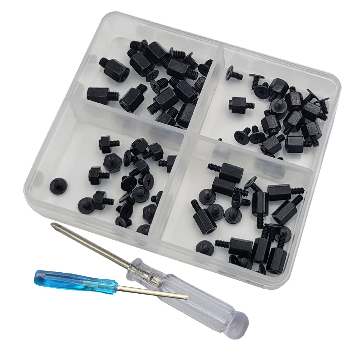 80Pieces M.2 Nvme PCle SSD Mounting Screws Computer Screws for Asus Gigabyte Msi Motherboards