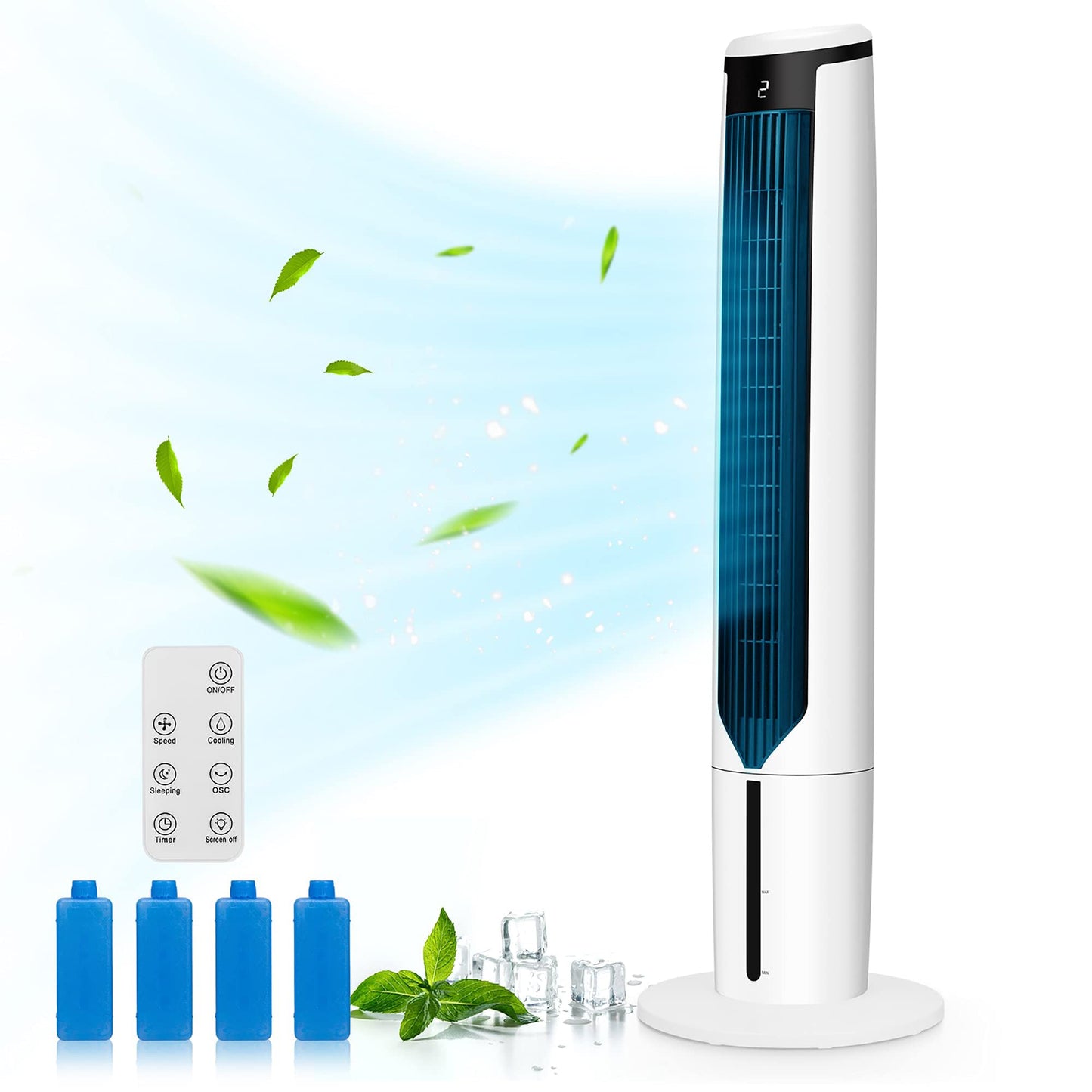 DORTALA Swamp Cooler, Evaporative Air Cooler with 4 Ice Packs