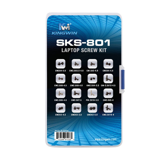 Kingwin 80 Pieces Assorted Notebook Replacement Screw Kit Set, Compatible with Most Laptops, HP, Dell, Samsung, IBM, Lenovo, Sony, Acer, Asus,