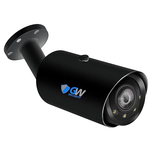 GW Security 4K 8MP 5X Optical Zoom Outdoor/Indoor PoE IP Microphone 2.7-13.5mm Motorized Lens Color Night Vision Bullet Security Camera, Human/Vehicle