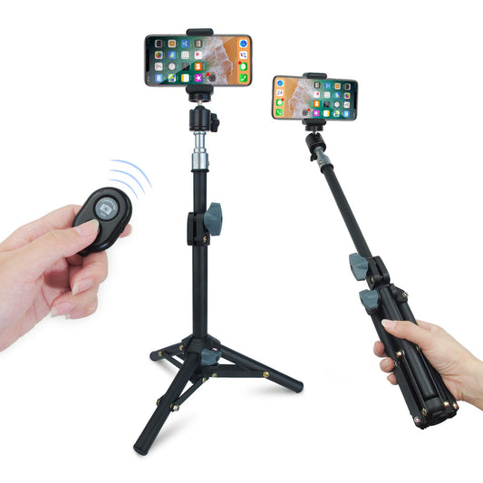Selfie Stick Tripod LINCO Lincostore Lightweight Portable Phone Tripod Professional Heavy Duty with Bluetooth Wireless Remote for Apple Android