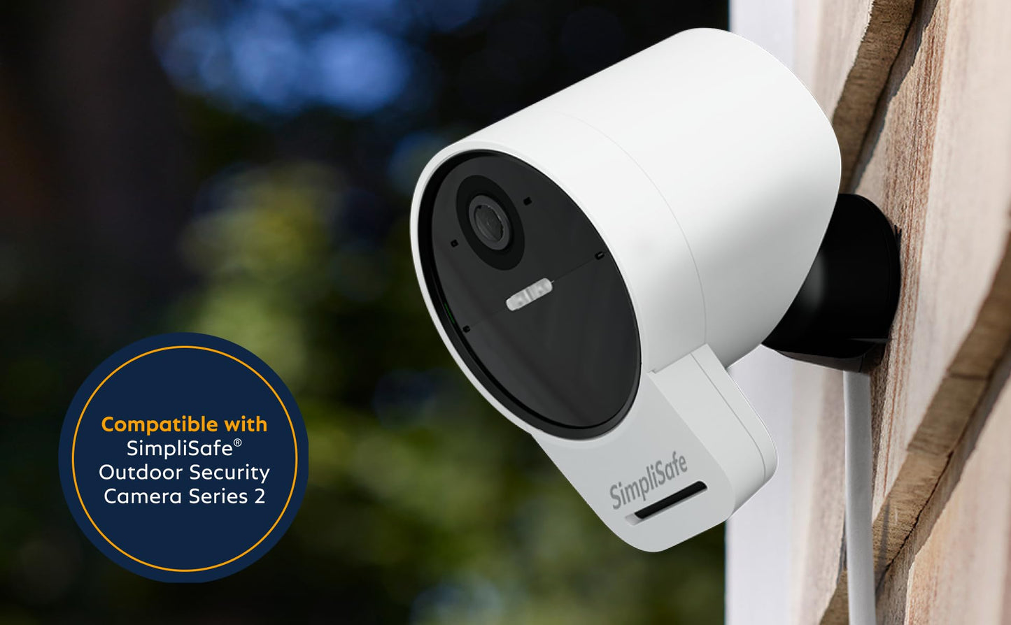 SimpliSafe Solar Panel for Outdoor Security Camera,White