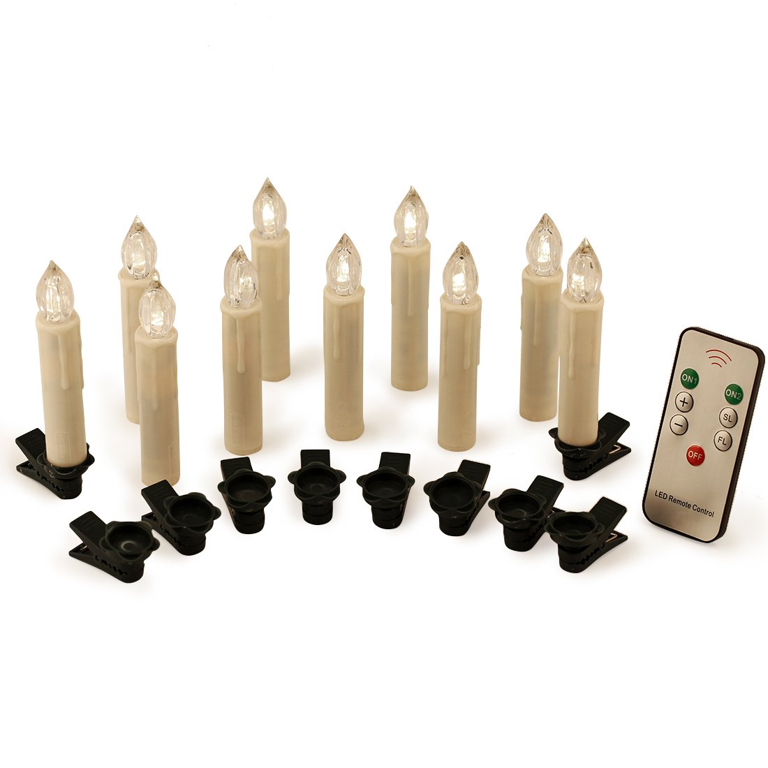 X-DEZXCAD LED Taper Candles Flameless Candle X-D Remote Control LED Candlesticks Battery Candle Sticks for Harry Potter Party Decoration Wedding