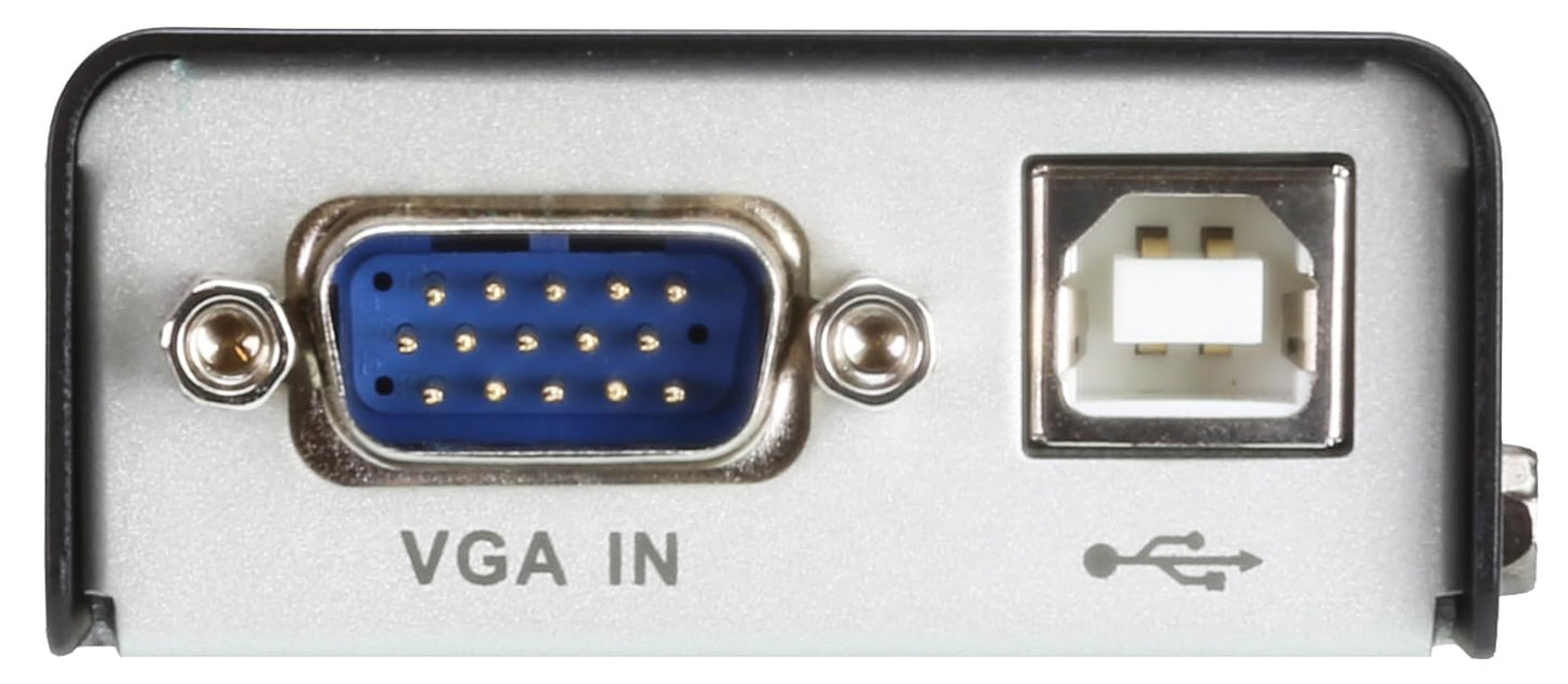 ATEN CE100 USB VGA Mini KVM Extender Cat 5 Includes CE100L Local Unit and CE100R Remote Unit Up to 1920 x 1200 Extends Local PC VGA/Keyboard/Mouse