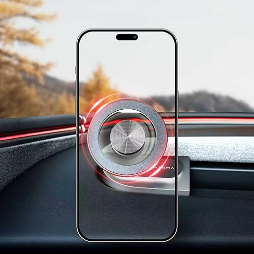 Magnetic Phone Mount for 2025 2026 Tesla Model Y Juniper, Driver-Side Vent MagSafe Phone Holder for 2024-2026 Tesla Model 3 Highland, Tesla Model Y