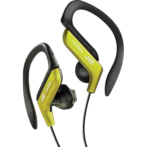 JVC HAEB75Y Sports Clip Headphone, Yellow