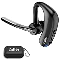 Callez Bluetooth Headset V5.0, Bluetooth Earpiece with CVC8.0 Dual Mic Noise Cancelling Wireless Headset for iPhone Android Cell Phone Trucker