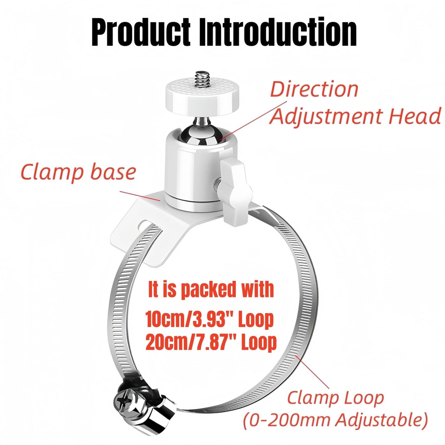 SamIdea CCTV Security Mounting Bracket, Pole Column Camera Mount Bracket for Oculus Sensor Arlo, Arlo Pro,Outdoor Indoor Oculus Rift Mount Bracket