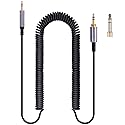 FAAEAL QC35 Coiled Audio Cable Replacement for Bose QC45(QuietComfort 45) NC700,AKG Y55BT Y55 Headphones, 2.5mm to 3.5mm(1/8”) Extension Aux Cord…