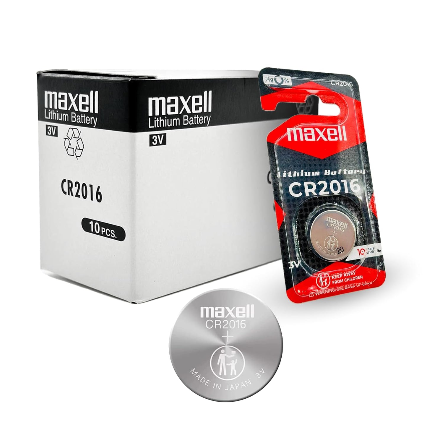 CR 2016 MAXELL LITHIUM BATTERIES (2 piece) 3V Watch 2016 New