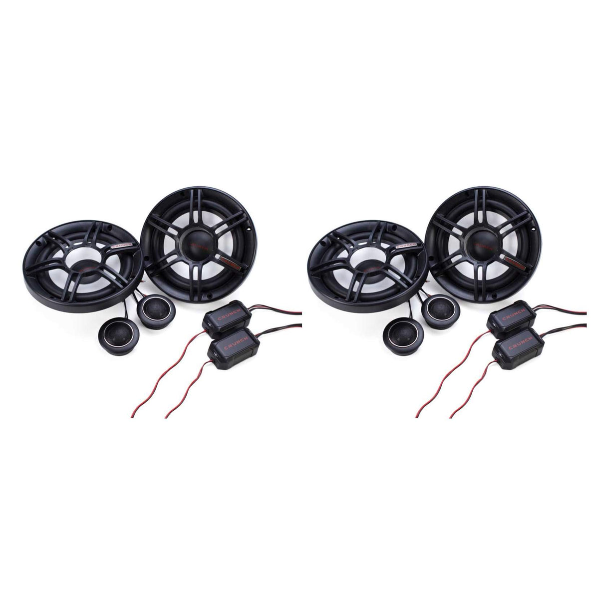 Crunch CS Series 6.5 Inch 300W 2-Way Component Speaker System, 2 Pair