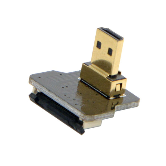 chenyang CYFPC 20Pin Micro HDMI Flat Male 90 Degree UP Angled Connector for Ribbon Cable,Raspberry Pi, GoPro,Mini Display, Drone, Camera, Gimbal
