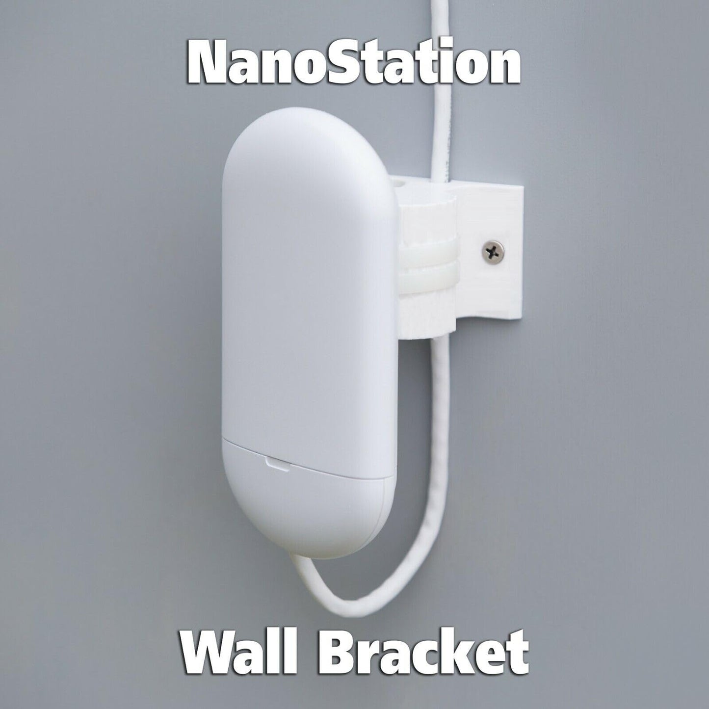 XINGBIRDS Wall Mount for Ubiquiti UAP-AC-M UniFi AC Mesh, White Wall Mount for Ubiquiti NanoStation LocoM2 LocoM5