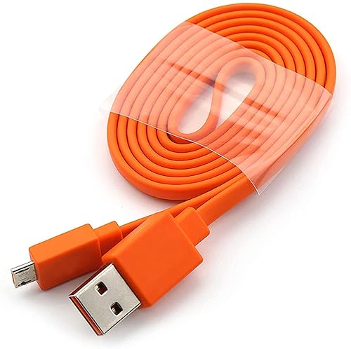 Replacement Flat Micro USB Charging Cable Charger Cord Compatible with JBL Wireless Speaker