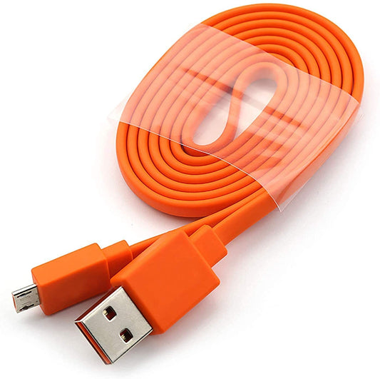 Replacement Flat Micro USB Charging Cable Charger Cord Compatible with JBL Wireless Speaker