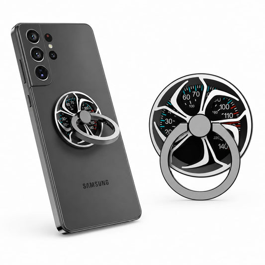 Phone Ring Holder Stand,Non-Magnetic Adhesive 360° Rotating Cell Phone Grip with Fidget Spinner, Anti-Drop Finger Ring Kickstand for iPhone Samsung